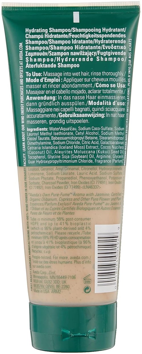 Aveda Sap Moss Weightless Hydration Shampoo - Gently Cleanses & Hydrates | Silicone-Free | 6.7 Fl Oz