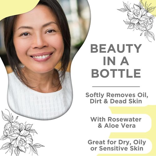 Skin Nation Hydrating Rosewater Toner - Alcohol-Free & Paraben-Free, 4 fl oz for All Skin Types