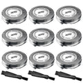 Philips Norelco SH30 Replacement Heads - Precision Blades for Series 3000/2000/1000 | 9-Pack