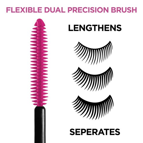 L'Oreal Paris Telescopic Original Lengthening Mascara, Carbon Black, 0.27 fl. oz., Pack of 3