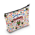 WCGXKO Horror Lover Gift Scary Movie Gift Little Shop Movie Makeup Bag for Scary Lover