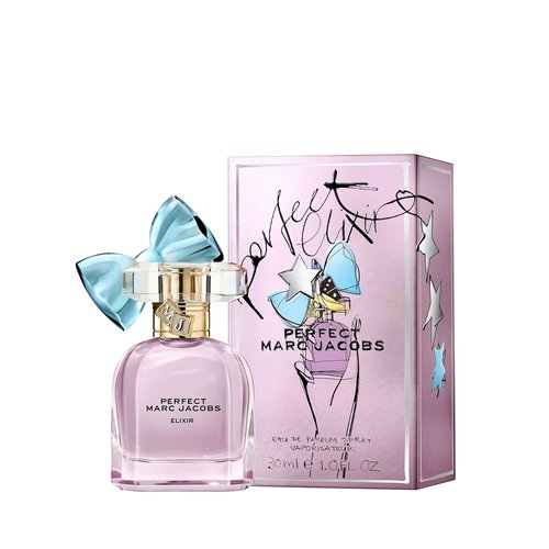 Marc Jacobs Perfect Elixir Eau de Parfum - Ambery Floral Women's Fragrance with Rhubarb, Amber Woods & Vanilla - Vegan Formula