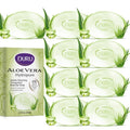 Duru Aloe Vera Glycerin Bar Soap - Vegan Transparent Cleansing Bar Moisturizing Sensitive Skin Wash for Women and Men Plant Based - 9 Pack