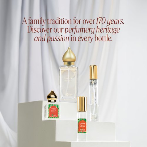 Nemat International Amber Perfume Oil Roll-On – Long Lasting Alcohol Free Amber Oil Perfume for Women and Men, Essential Oil Based Fragrance, Clean Vegan Body Oil Roll On, 10 ml / 0.33 fl Oz