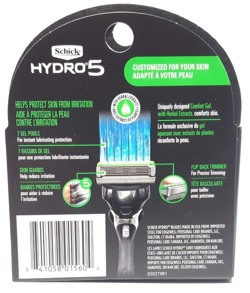 SCHICK HYDRO 5 4CT REFILL SENSITIVE - Pack of 3