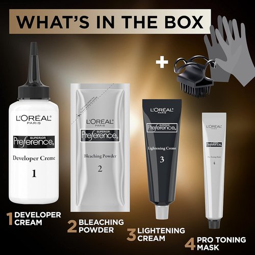 L'Oreal Paris Balayage Kit - At-Home Hair Dye for Stunning Highlights | Light to Dark Blonde, 1 Kit