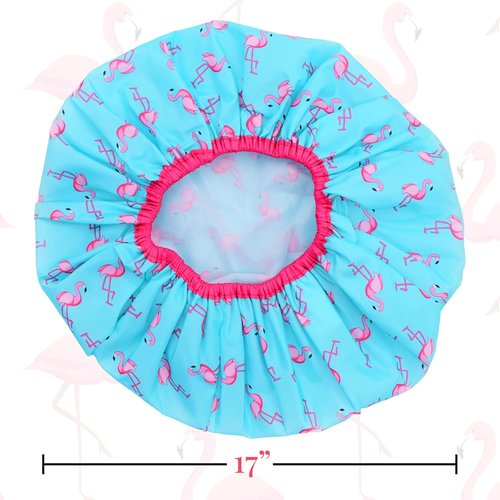Fashionista | Oversized Waterproof Shower Cap - Reusable PEVA Lined Hair Hat for All Lengths
