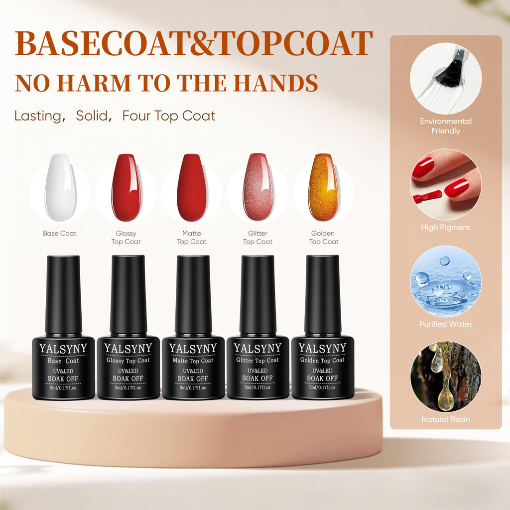 YALSYNY NAIL POLISH KIT with U V Lamp and Drill Starter Kit 36 Colors Gel Nail Polish Nail Art Gel Manicure Kit