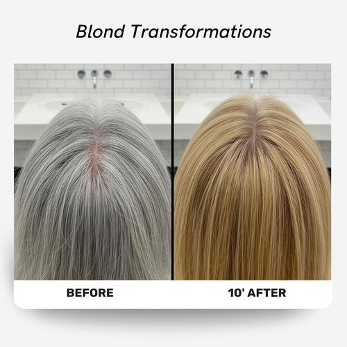 Polar Haircare Blonde Coloring Shampoo - Vegan Ammonia-Free Formula for Gray Hair | Unisex Semi-Permanent Color