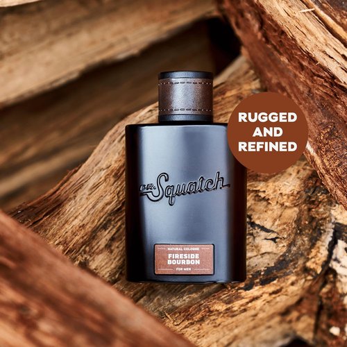 Dr. Squatch Natural Cologne for Men - Fireside Bourbon Scent with Scent-Lock Technology (1.7 fl oz)