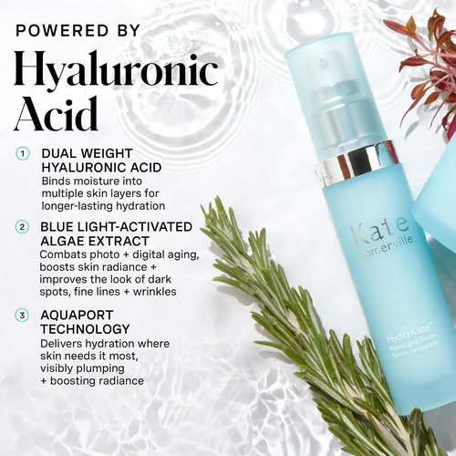 Kate Somerville HydraKate Hydration Serum - Skin-Quenching Dual-Weight Formula with Hyaluronic Acid, 1 Fl Oz