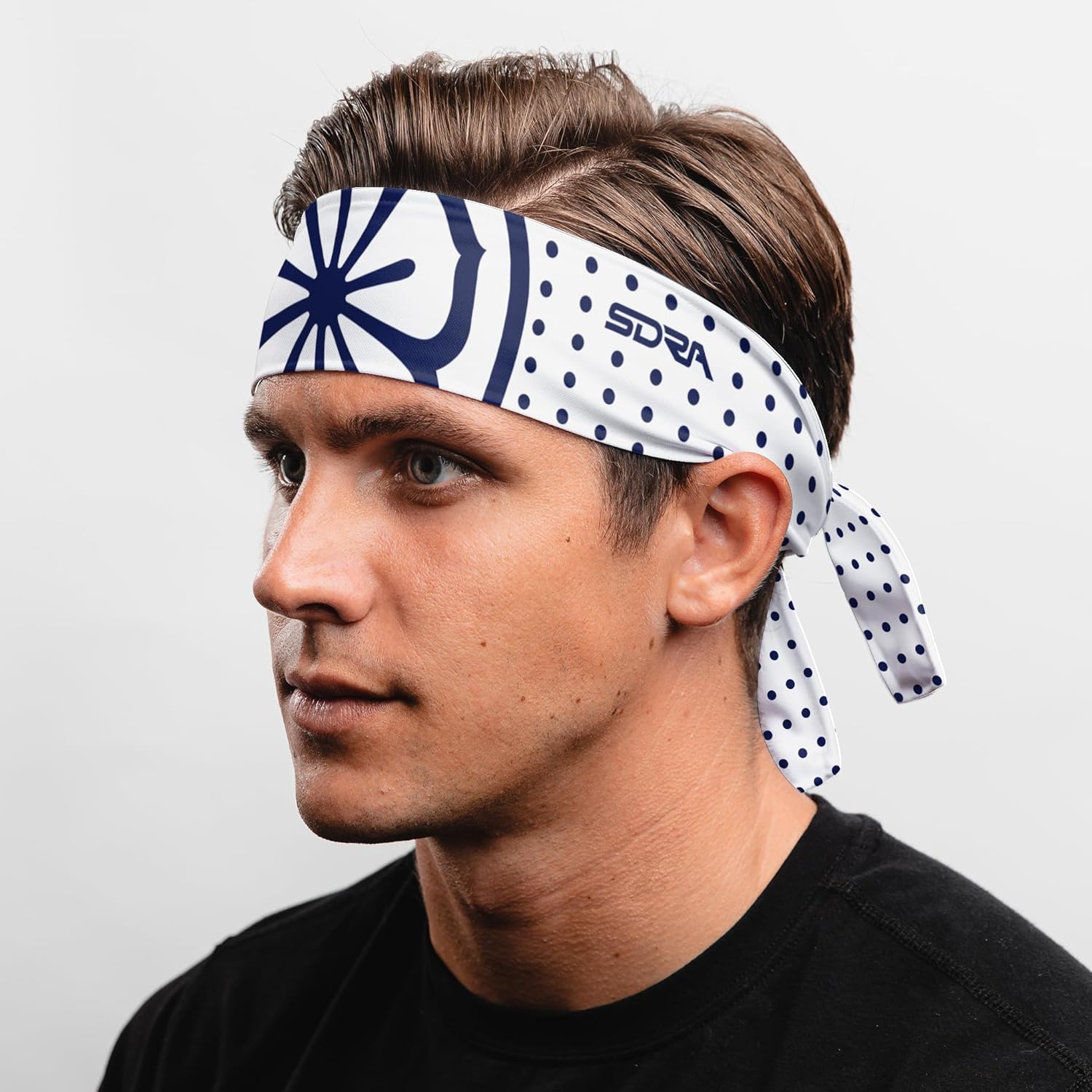 Suddora Daniel-San Lotus Headband - Lightweight, Breathable Tie Style for Karate, Running & Cosplay