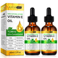 Vitamin E Oil 75,000 IU 2 Pack - 100% Pure Vitamin E Oil for Skin, Face, Hair, Body - Natural Antioxidant for Dryness, Wrinkles, Scars & Stretch Marks, Deep Hydration for Soft, Glowing Skin