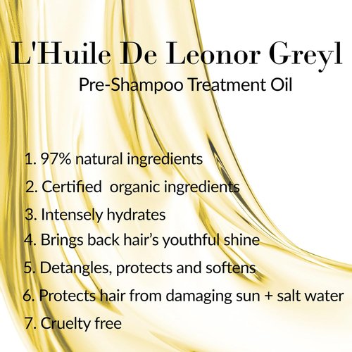 Leonor Greyl L'Huile Pre-Shampoo Treatment - Nourishing Hair Oil for Dry Hair, 0.84 FL OZ | Sun & Water Protection