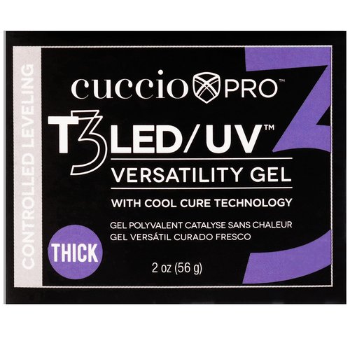 Cuccio Pro T3 Cool Cure Versatility Gel - Controlled Leveling Opaque Brazillian Blush 2 Oz I0099266 56 g (Pack of 1)