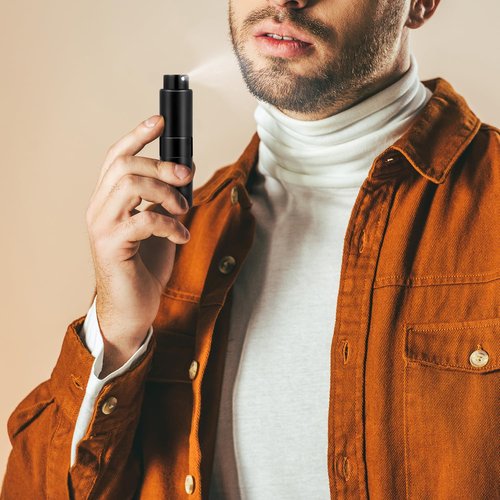 Honeydak 7 Pcs 20 ml Perfume Atomizer Cologne Travel Bottle, Refillable Perfume Portable Atomizer Bottle, Large Empty Sprayer Dispenser for Outgoing Twist Type Pocket Cologne Sprayer