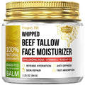 PROJECT 701 Beef Tallow for Face and Skin - Grass Fed Tallow and Honey Balm, Face Moisturizer with Liposomal Hyaluronic Acid - Day and Night Cream for Dry Sensitive Skin, Glass Jar 2.25 oz