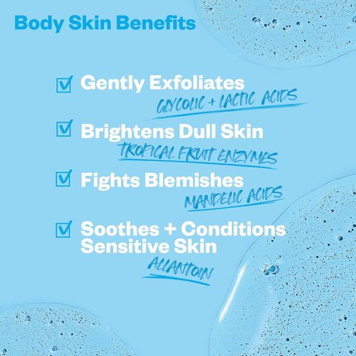 Kosas Kosasport Good Body Skin Body Wash - AHA & Enzyme Exfoliating Formula for Radiant Skin