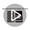 Black Ghost Halloween Microfiber Kitchen Towels 12x24 Inch - Set of 2