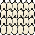 Boao 24 Pcs Loofah Pack Loofah Pads Bulk for Facial Exfoliating Body Bath Shower Mini Sponge Pads Natural Scrubber Brush for Men Women Spa and Travel(Black)