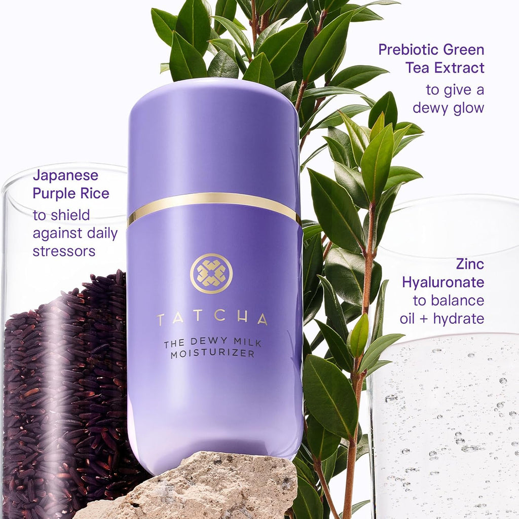 Tatcha Dewy Milk Moisturizer - Lightweight Oil-Balancing Hydration for Bouncy, Glowing Skin