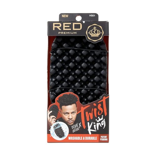 Red by Kiss Bowwow Twist King - Premium Luxury Twist Styler Comb Brush for Afro & Curly Hair