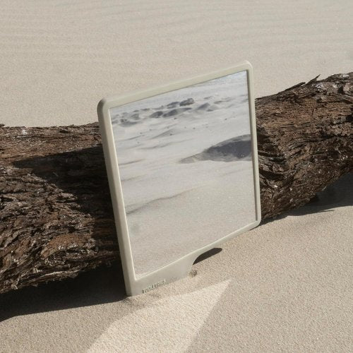 TOOLETRIES Oliver Shower Mirror - Premium Shatterproof Grooming Mirror - 100% Silicone - Sand Color