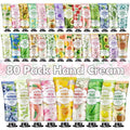 KONEUK 80 Pack Hand Cream Set for Dry Cracked Hands, Bulk Hand Lotion Travel Size for Easter Basket Stuffers, Mini Hand Cream for Mothers Day Gifts, Birthday Gifts and Bridal Shower Gifts for Guests