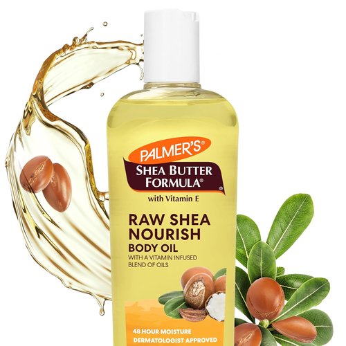 Palmer's Raw Shea Body Oil - Deep Moisturizer with Vitamin E for Dry & Eczema-Prone Skin | 8.5 oz