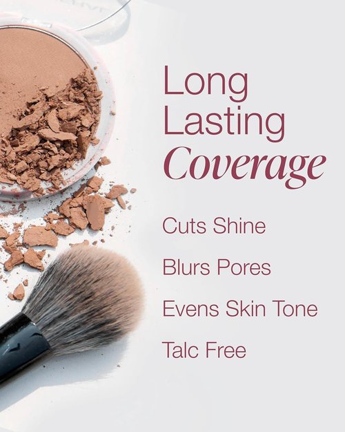 Mineral Fusion Pressed Powder Foundation - Matte Finish for Fair Skin with Pink/Red Undertones | Talc-Free, Vegan, Hypoallergenic (Cool 1)