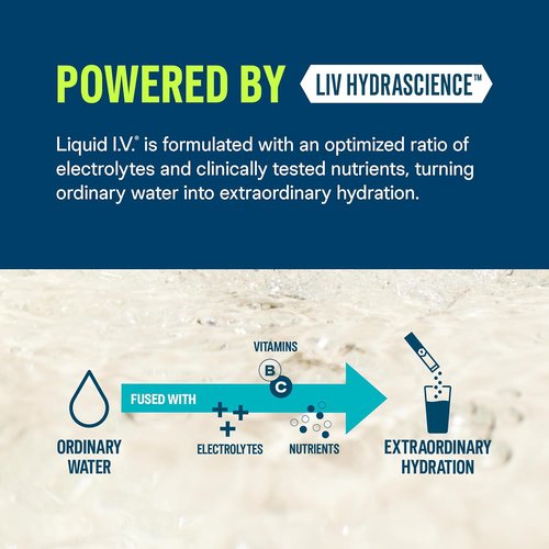 Liquid I.V. Hydration Multiplier - Sugar-Free Lemon Lime Electrolyte Powder Drink Mix | 14 Servings