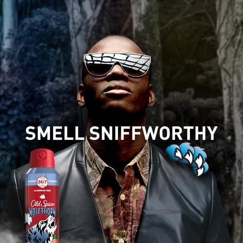 Old Spice Aluminum Free Body Spray for Men, 24/7 Odor Protection, 24/7 Lasting Fragnance & Freshness, Cologne Quality Scent, Wolfthorn with Sweet Citrus Scent, 5.1 oz (Pack of 3)