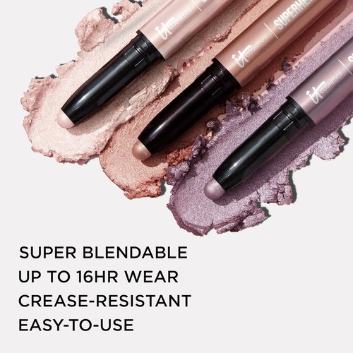 IT Cosmetics Superhero Waterproof Eyeshadow Stick - Longwear Blendable Cream for Sensitive Eyes | 0.05 oz