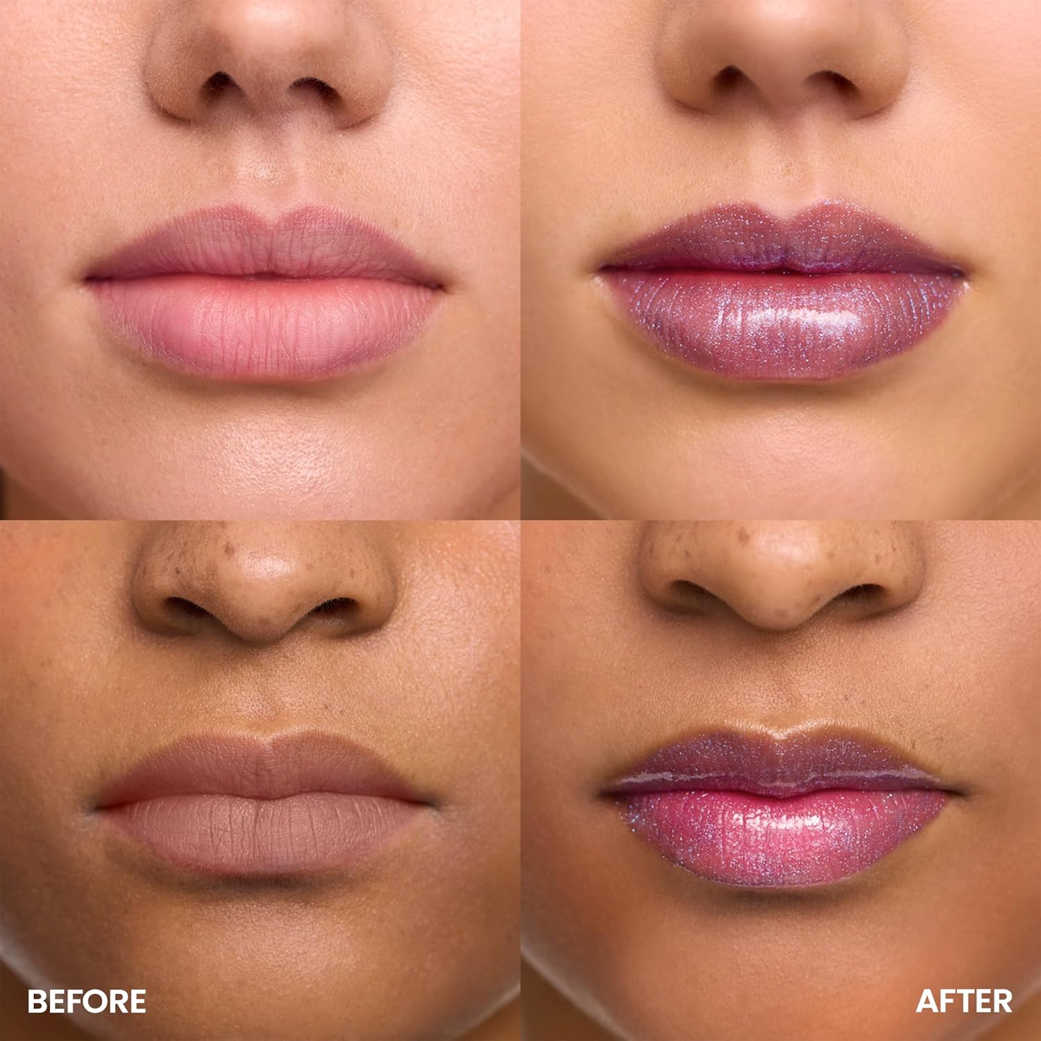 Wonderskin Lip Gloss - Hydrating High Shine Finish with Blue Glitter | Perfect for Stunning Lips