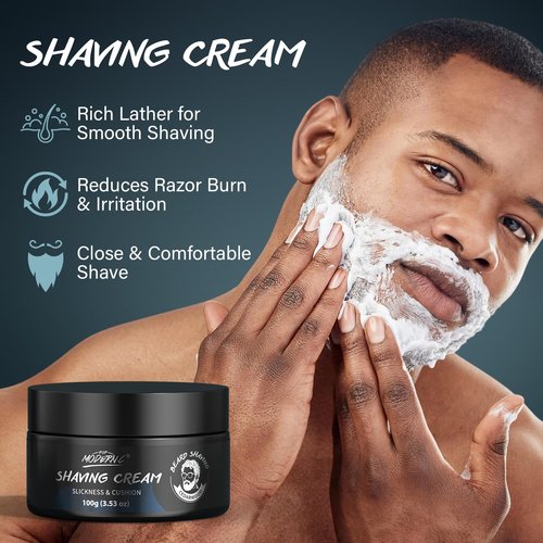 3Pcs Shaving Kit For Men Gift Basket For Christmas Birthday Valentine's Father's Day Mens Shaving Kit For Dad Men Husband Boyfriend Includes Shaving Cream Pre Shave Oil After Shave Cream