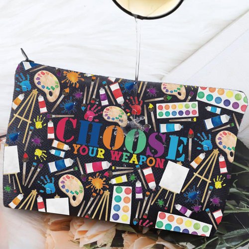 G2TUP Art Painting Artists Painter Gift Cosmetic Bag Paint Palette Brush Accessories Pouch for Art Teacher (Choose Weapon New)