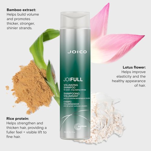 Joico JoiFULL Volumizing Shampoo - Boost Body & Shine for Fine, Thin Hair | Long-Lasting Fullness