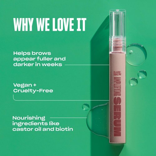 Babe Original Eyebrow Serum For Thicker Brows - Brow Serum with Castor Oil, Biotin, Repairing Amino Acids