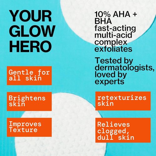 Pacifica Brightening Glow Peel Pads - 60 Count for Radiant Skin and Even Tone