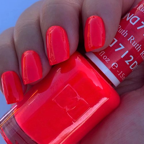 DND Gel Polish Set - Orange Collection | UV/LED Gel & Air Dry Nail Lacquer Duo, 0.5 Fl Oz Each