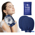 Yiclick Heavy Exfoliating Gloves, Exfoliating Body Scrubber Exfoliator, Korean Exfoliating Mitts for Dead Skin Remover, Body Scrub Mitt for Bath Shower, Exfoliate Gloves for Hand Leg Exfoliation