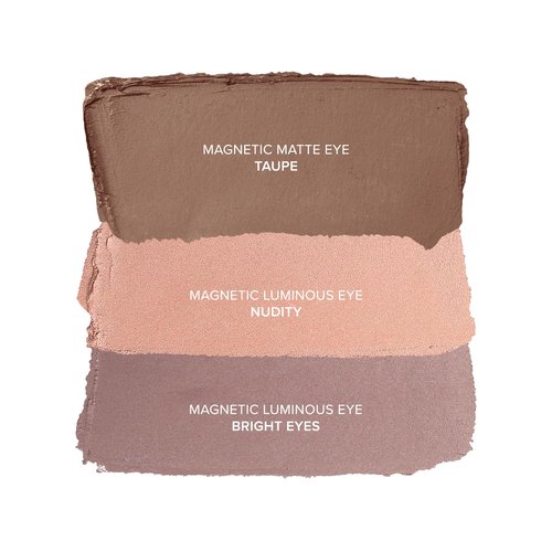 Nudestix Bright Nude Eyes Mini Kit – 3-Piece Cream Eyeshadow Pencil Set with Matte & Luminous Finishes | Long-Wear, Vegan Eye Makeup Crayons for Highlighting & Defining | Travel-Size Clean Beauty