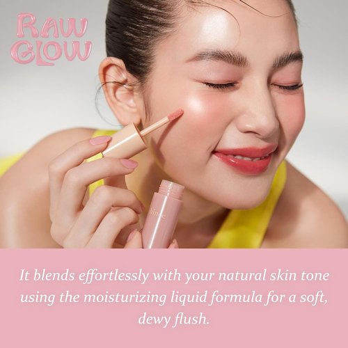 Hince Dewy Liquid Cheek - Glowy Liquid Blush for Radiant Skin | Hydrating Finish, 0.2 Fl Oz (Husky Mauve)