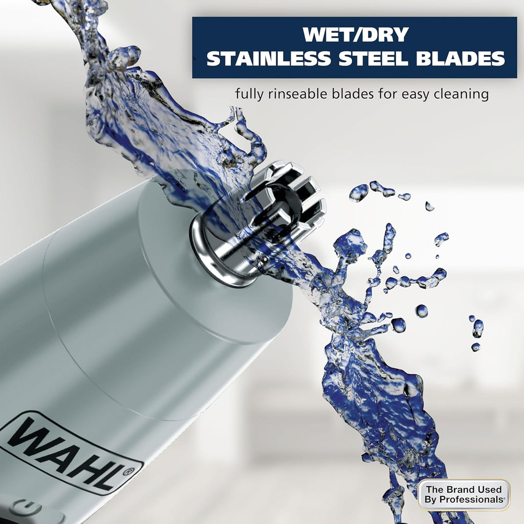 Wahl Precision Ear and Nose Hair Trimmer - Battery Operated, Hygienic Rinseable Blade, Travel-Friendly | Model 3026462