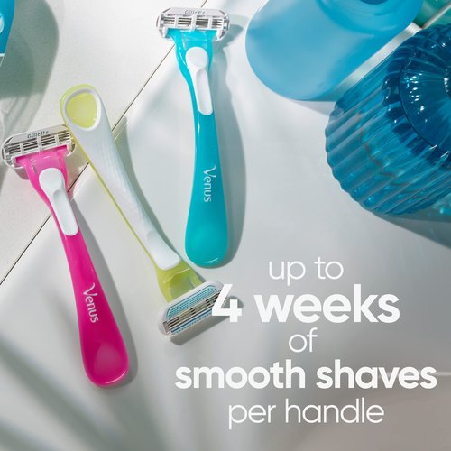 Gillette Venus Tropical Value Pack 6 Disposable Razors 3 Blades