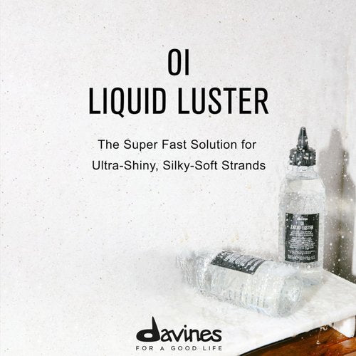 Davines OI Liquid Luster - Weightless Hair Treatment for Glass-Like Shine | Softens & Detangles, 10.14 Fl Oz