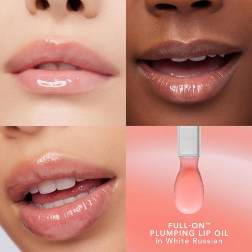Buxom Full-On Glossy Lip Oil - Plumping Lip Liner in Smooth Spice | Perfect for All-Day Wear