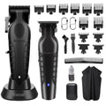 KEMEI Hair Clippers and Trimmers Set Professional, Barber Clipper for Hair Cutting, Rechargeable Electric Trimmers for Men, T-Blade Grooming Kit with 11 Guide Combs for Family