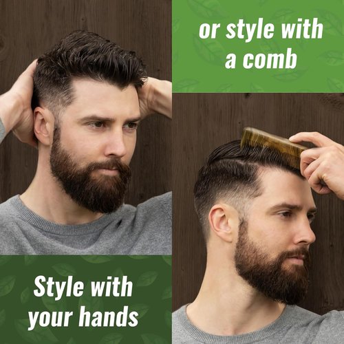 Skiennix Men’s Fiber Hair Cream - Medium Hold & Shine for All Hair Types - 4 oz | No Artificial Fragrance