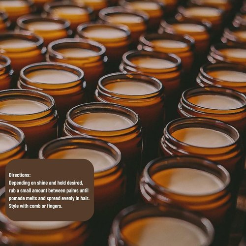 Johnny Slicks Water Based Pomade - Strong Hold & High Shine | Organic Styling for Men (Rugged, 4 oz)